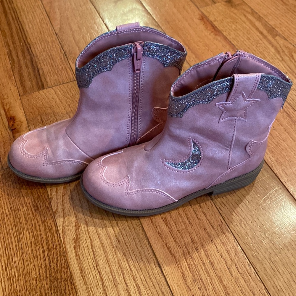 Cat and Jack toddler sz 12 pink cowgirl boots nwot